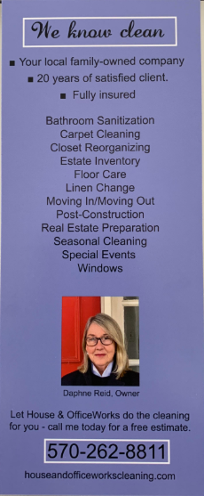 House & OfficeWorks Cleaning Inc. - Wilkes-Barre, PA