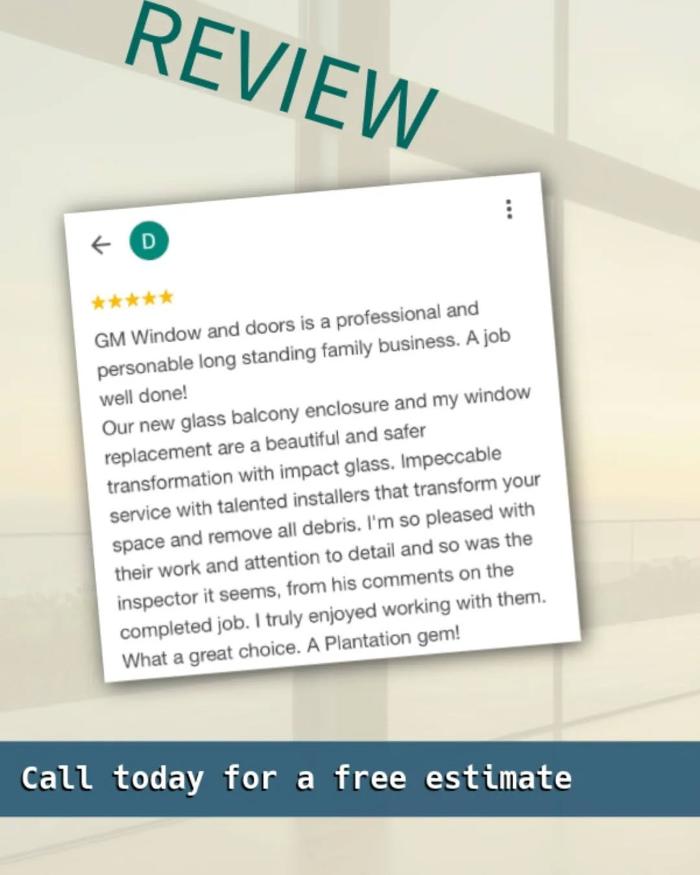 GM Door Window and Screen - Fort Lauderdale, FL