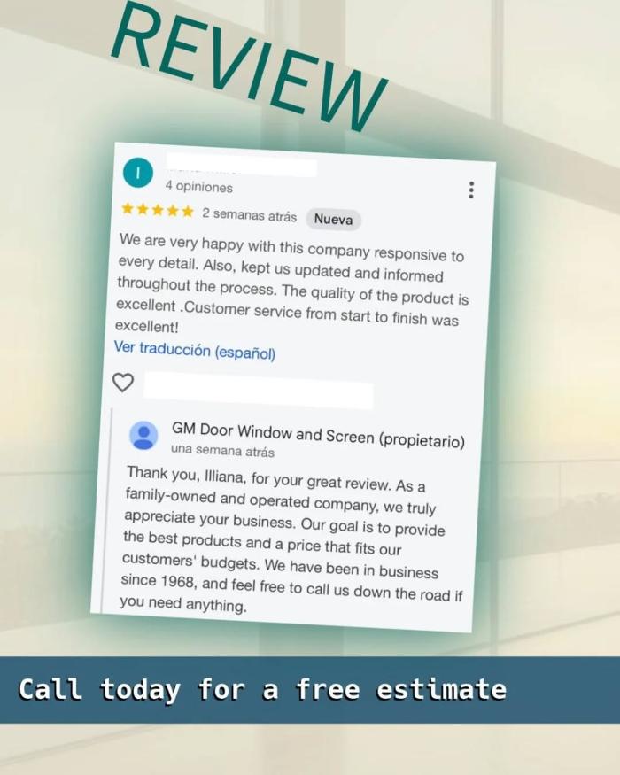 GM Door Window and Screen - Fort Lauderdale, FL