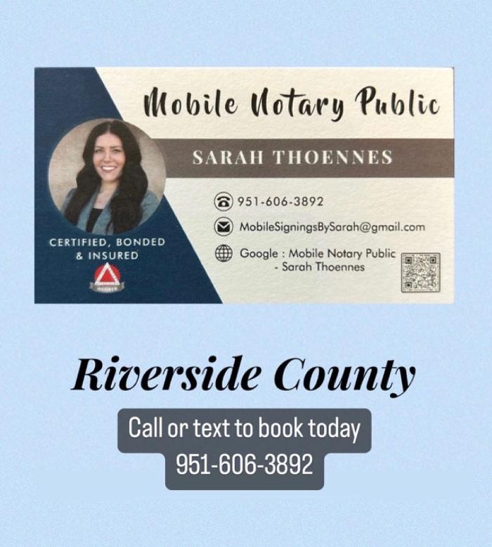 Mobile Signings By Sarah - Sun City, CA
