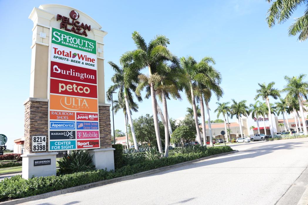 Parking Lot Entrance with Signage