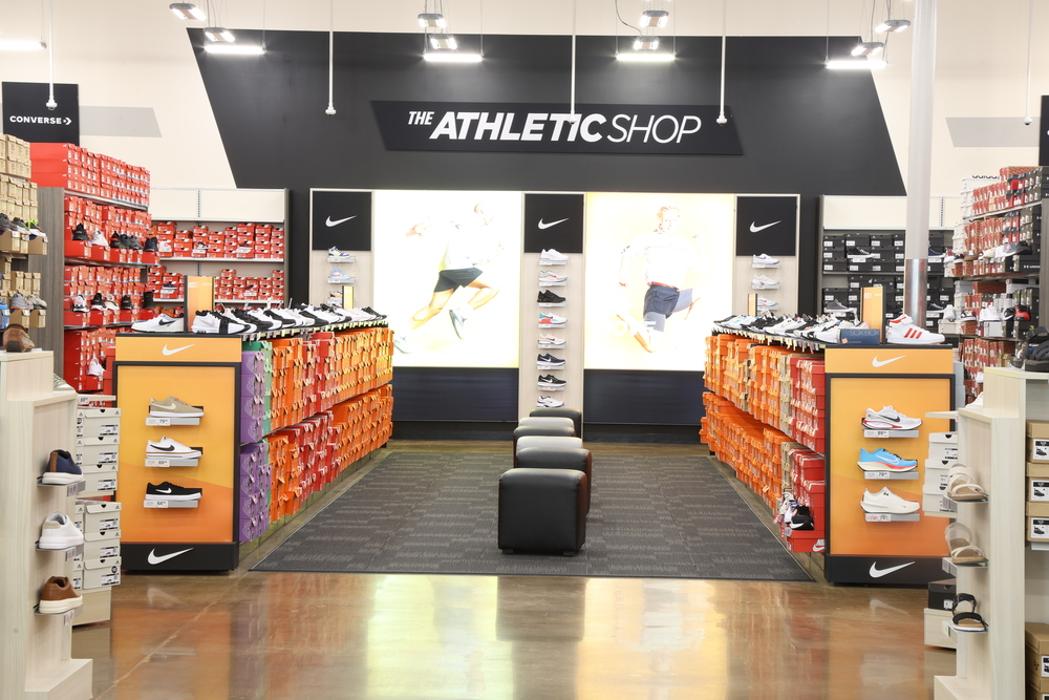 Athletic Shoes Section of Store
