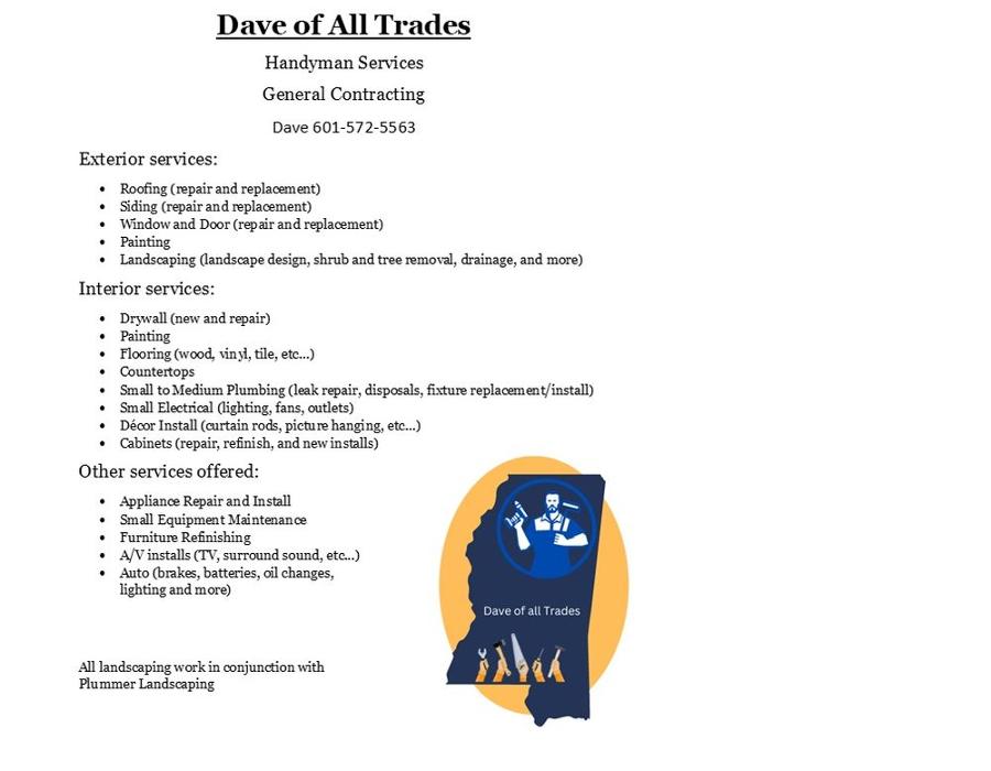 Dave of All Trades - Jackson, MS