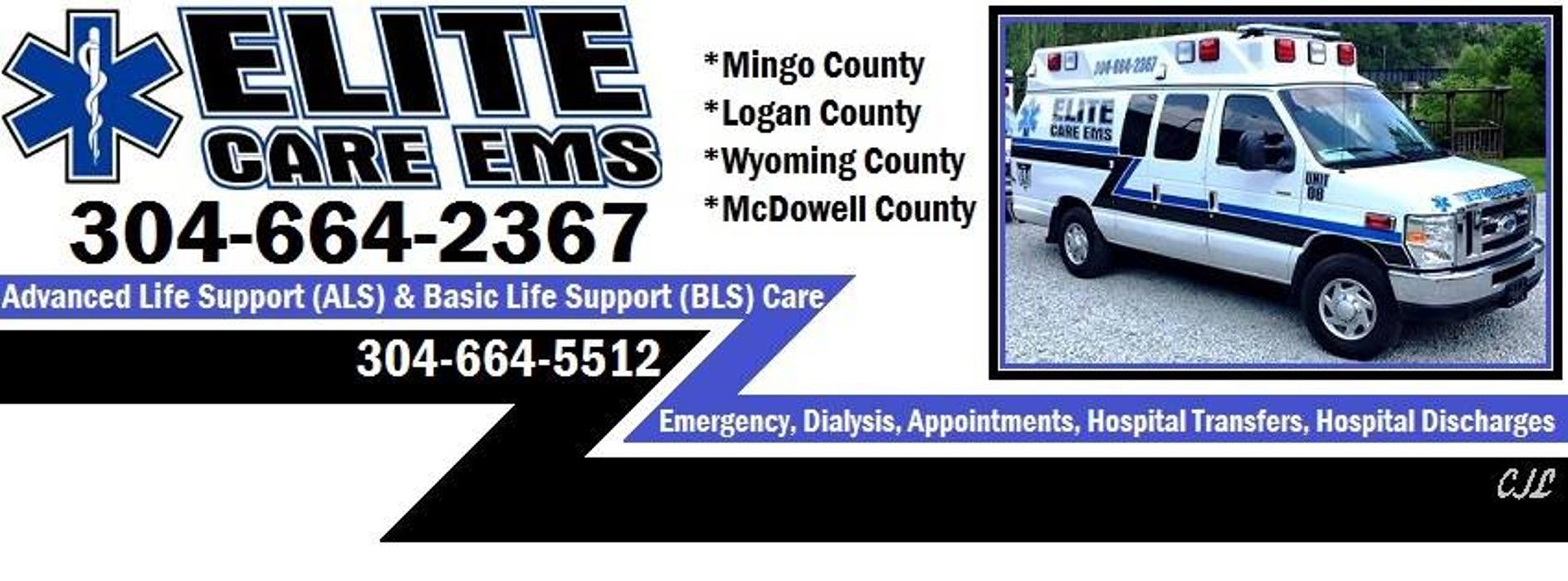 Elite Care EMS - Emergency Medical Transportation & Ambulance Service - Gilbert, WV