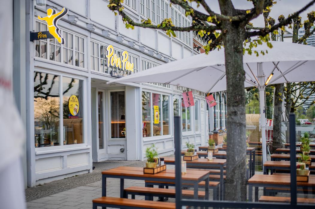 PETER PANE Burgergrill & Bar, Vorderreihe in Lübeck