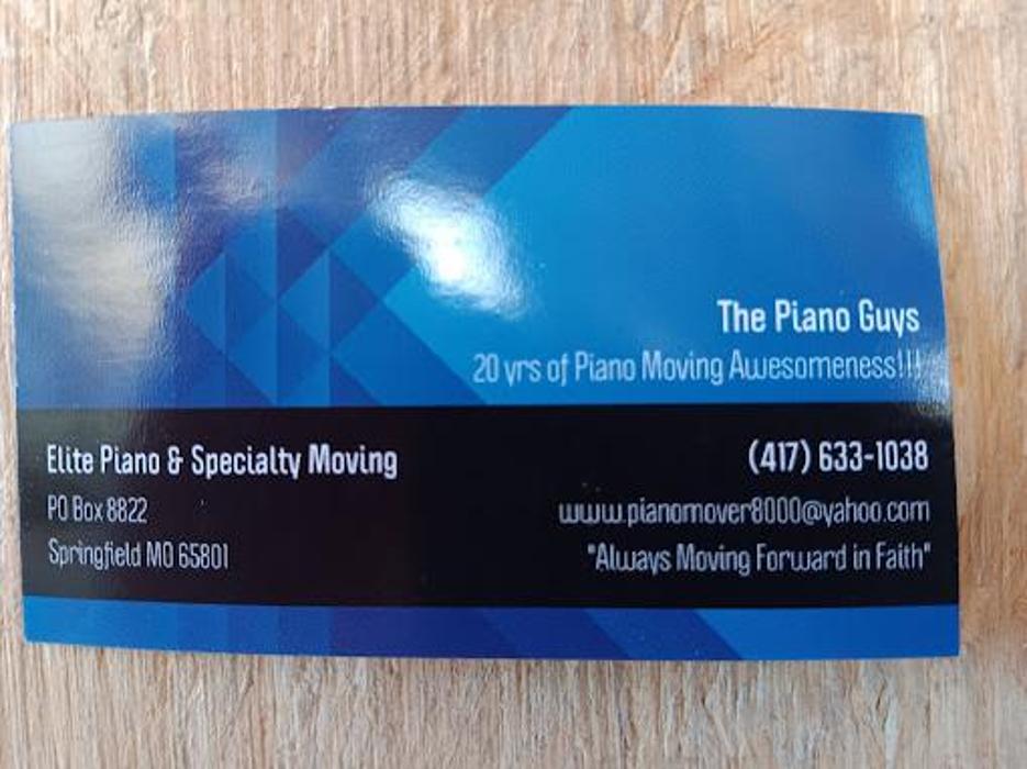 Elite Piano & Specialty Moving LLC - Springfield, MO