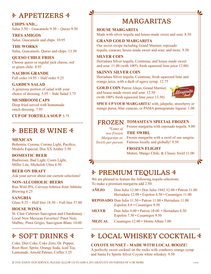 Tomasita's Santa Fe New Mexican Restaurant Logo