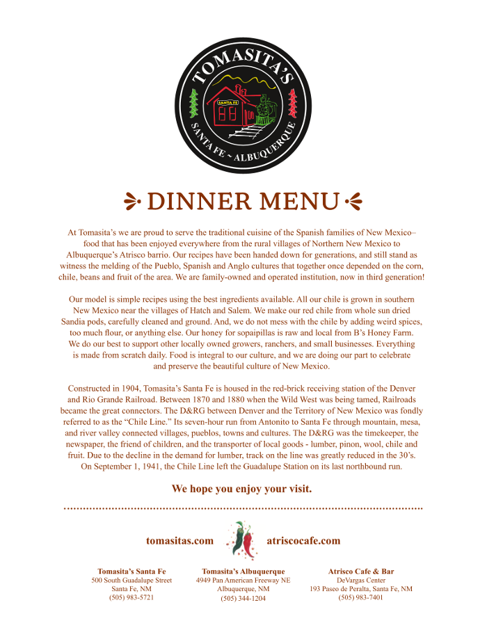 Tomasita's Santa Fe New Mexican Restaurant Image