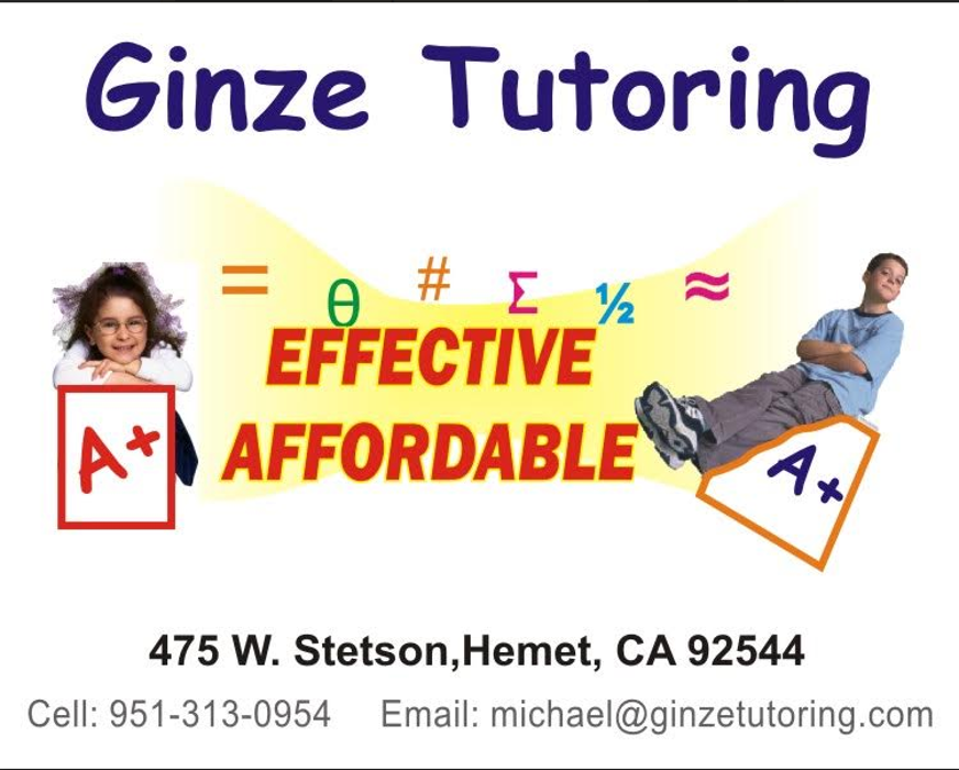 Ginze Tutoring - San Jacinto, CA