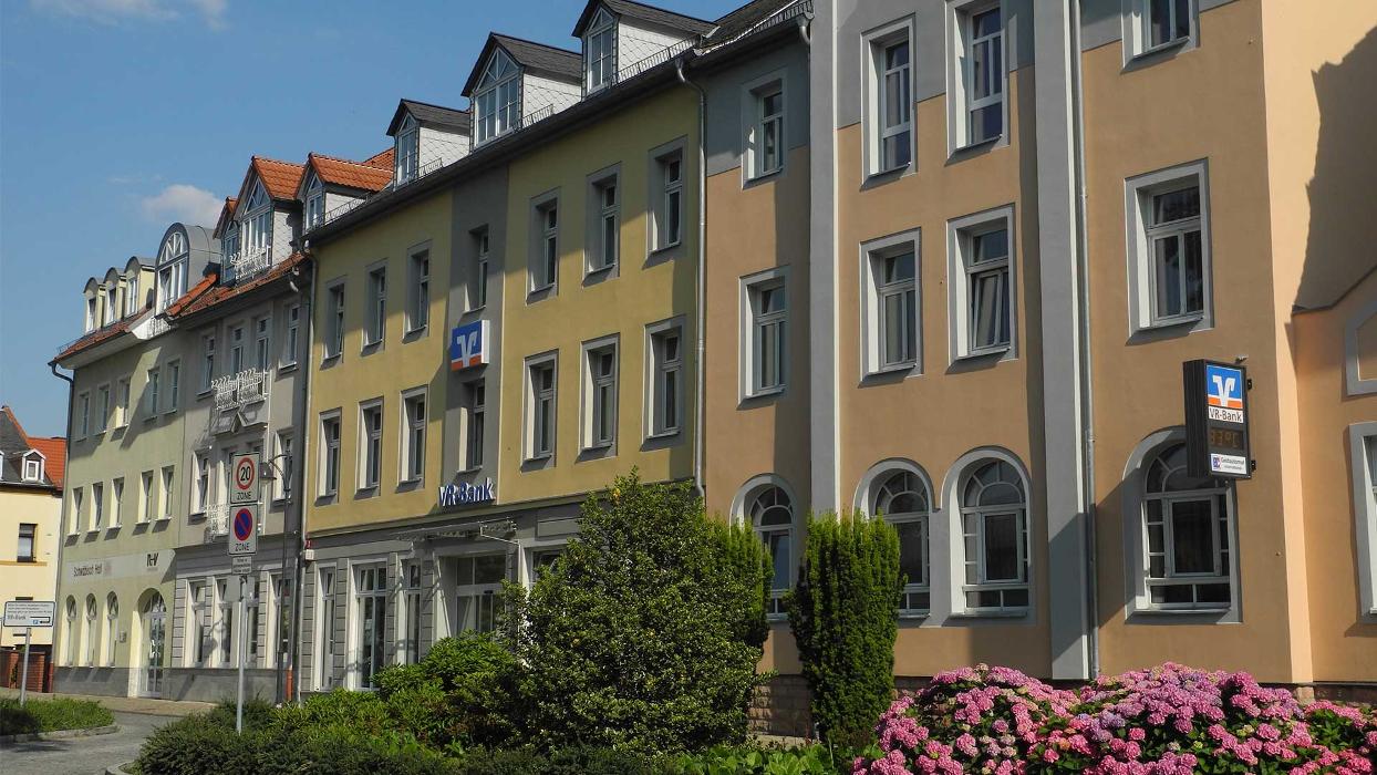 VR-Bank Altenburger Land eG Filiale Schmölln, Bahnhofsplatz in Schmölln