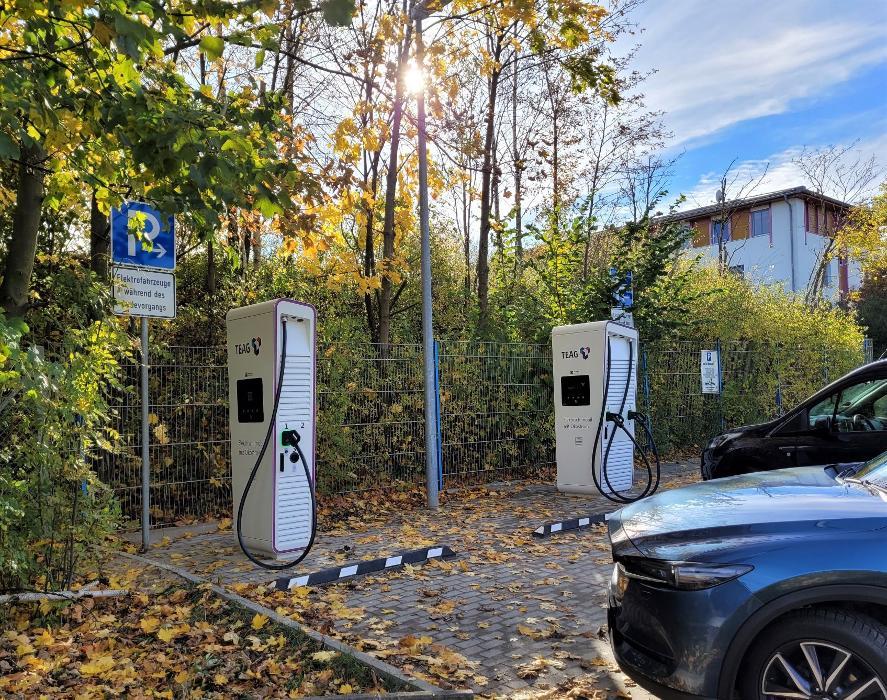 TEAG Mobil-Ladestation, Industriestraße in Schleiz