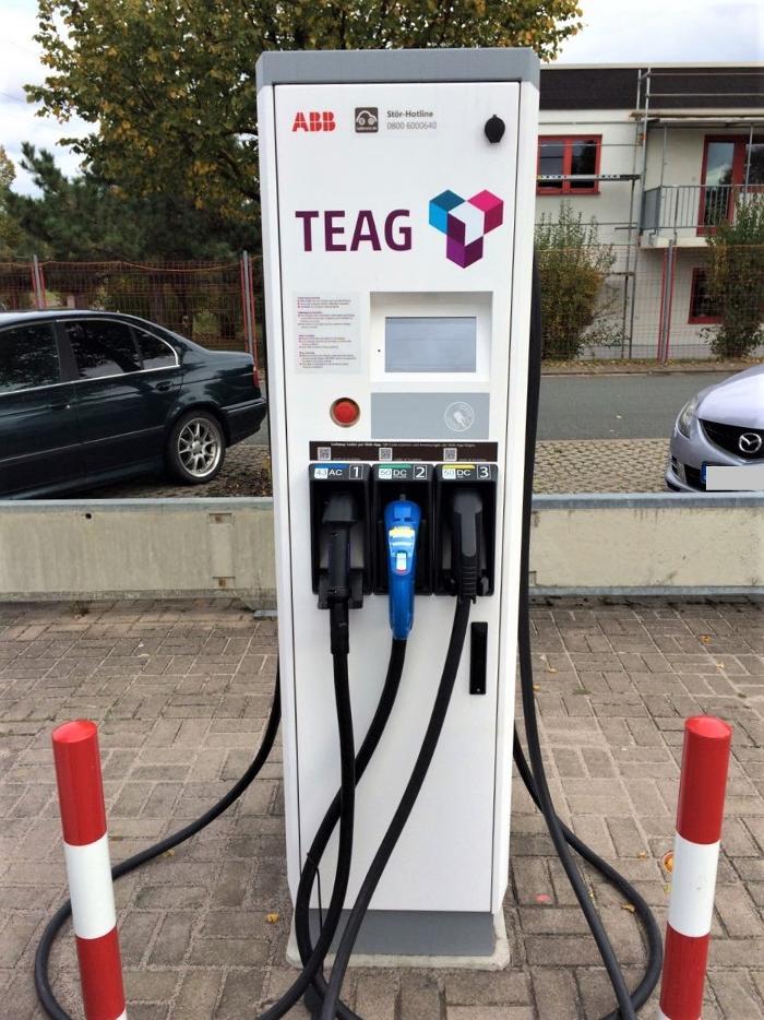 TEAG Mobil-Ladestation, Hainholzstrasse in Mellingen