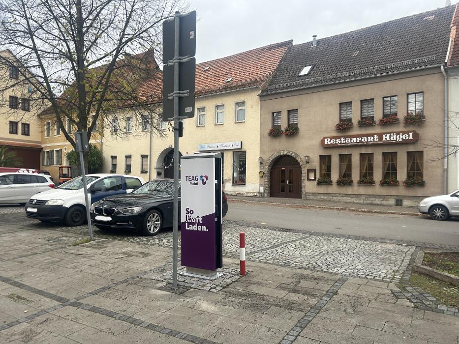 TEAG Mobil-Ladestation, Marktplatz in Bad Tennstedt