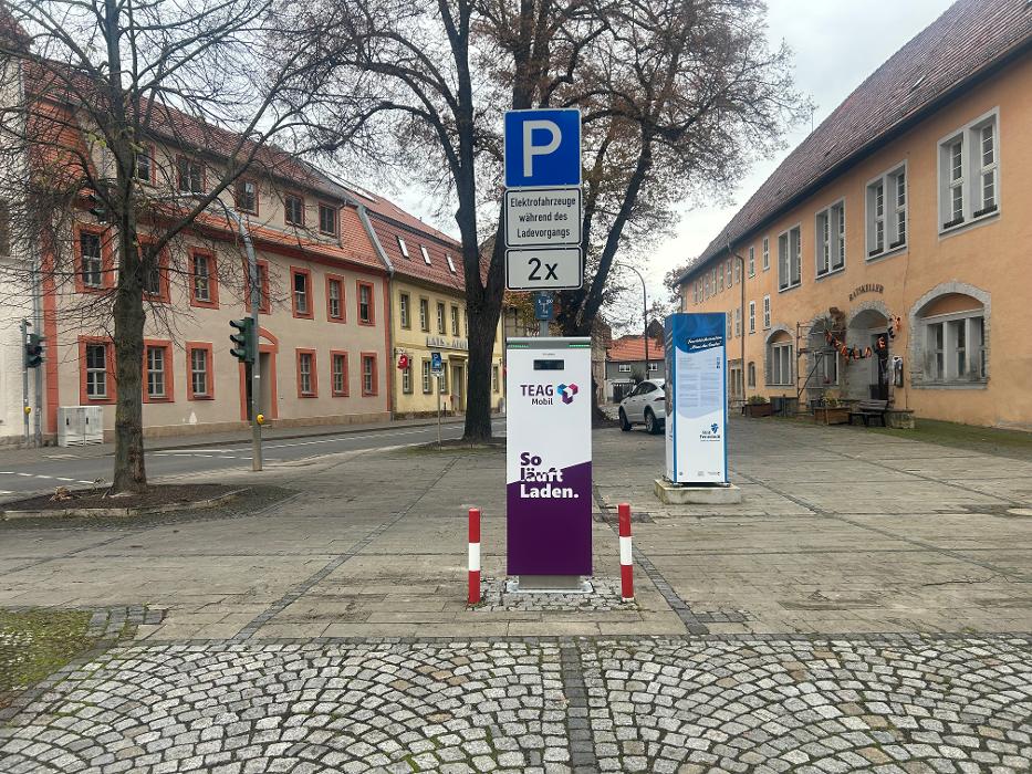 TEAG Mobil-Ladestation, Marktplatz in Bad Tennstedt