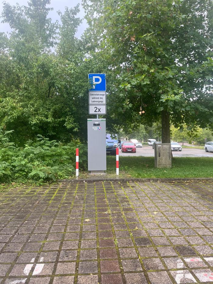 TEAG Mobil-Ladestation, Am Schwimmbad in Schmalkalden