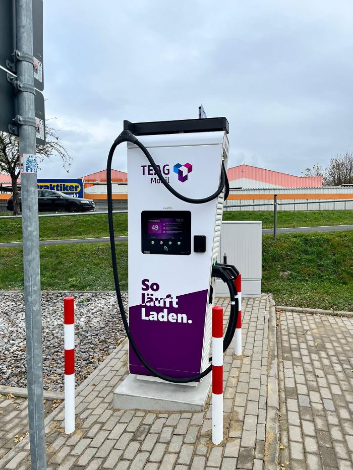 TEAG Mobil-Ladestation, Kronacher Straße in Unterwellenborn