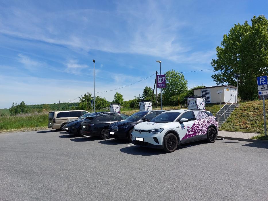 TEAG Mobil-Ladestation, Auf der Schanze in Magdala