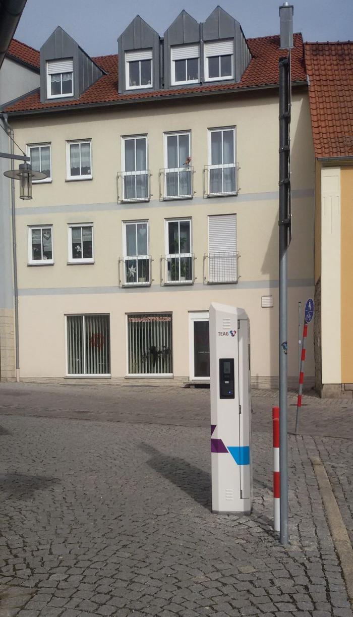 TEAG Mobil-Ladestation, Rathausgasse in Hildburghausen