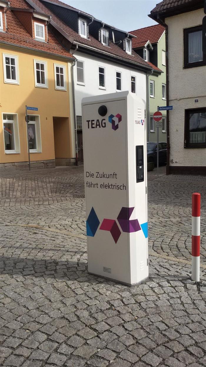 TEAG Mobil-Ladestation, Rathausgasse in Hildburghausen