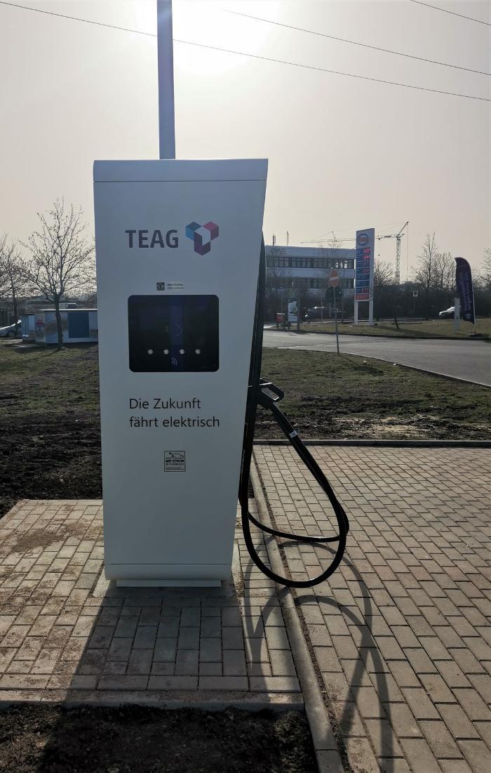 TEAG Mobil-Ladestation, Thöreyer Straße in Amt Wachsenburg