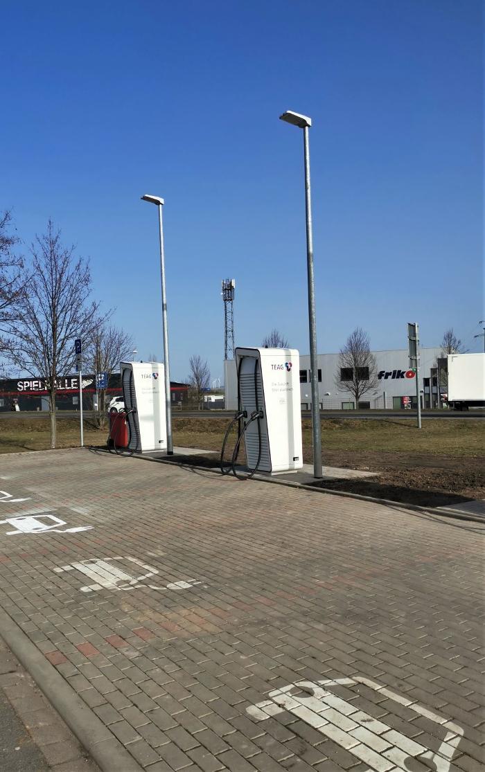 TEAG Mobil-Ladestation, Thöreyer Straße in Amt Wachsenburg