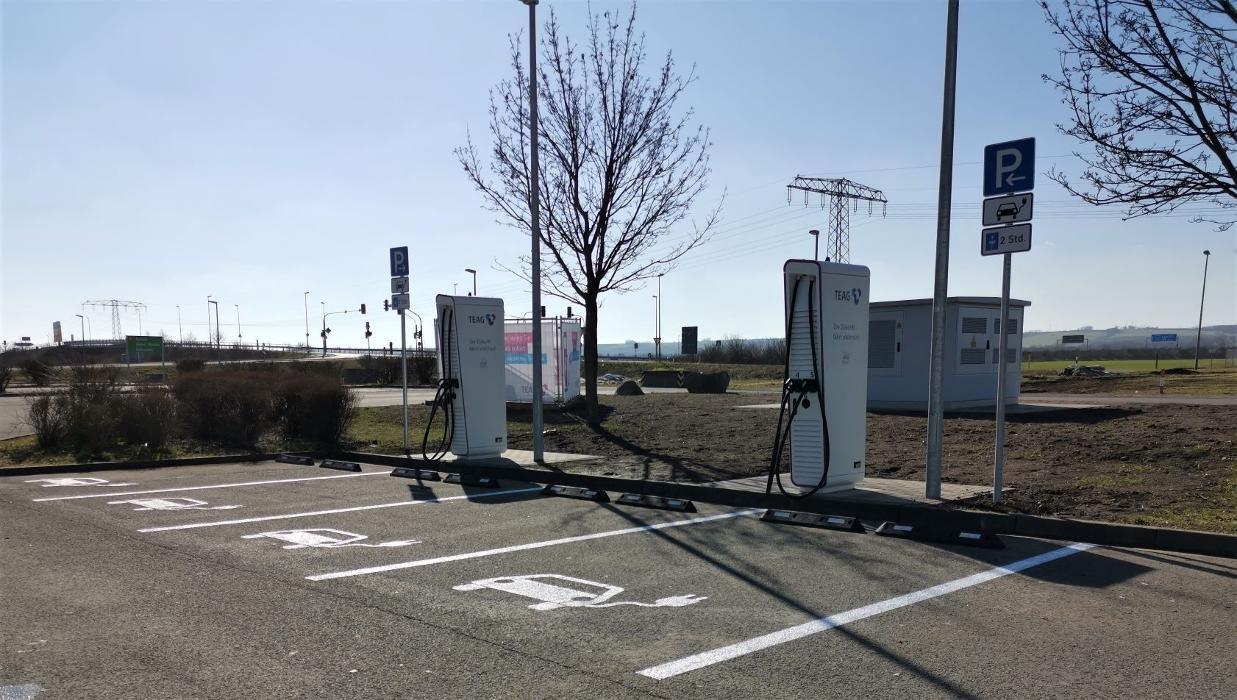 TEAG Mobil-Ladestation, Erfurter Straße in Erfurt