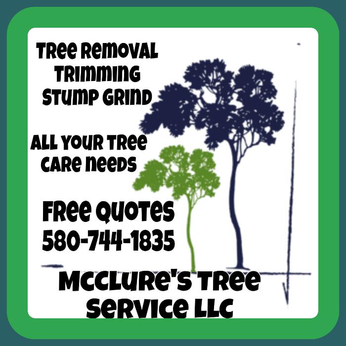 McClure's Tree Service LLC - Cleo Springs, OK
