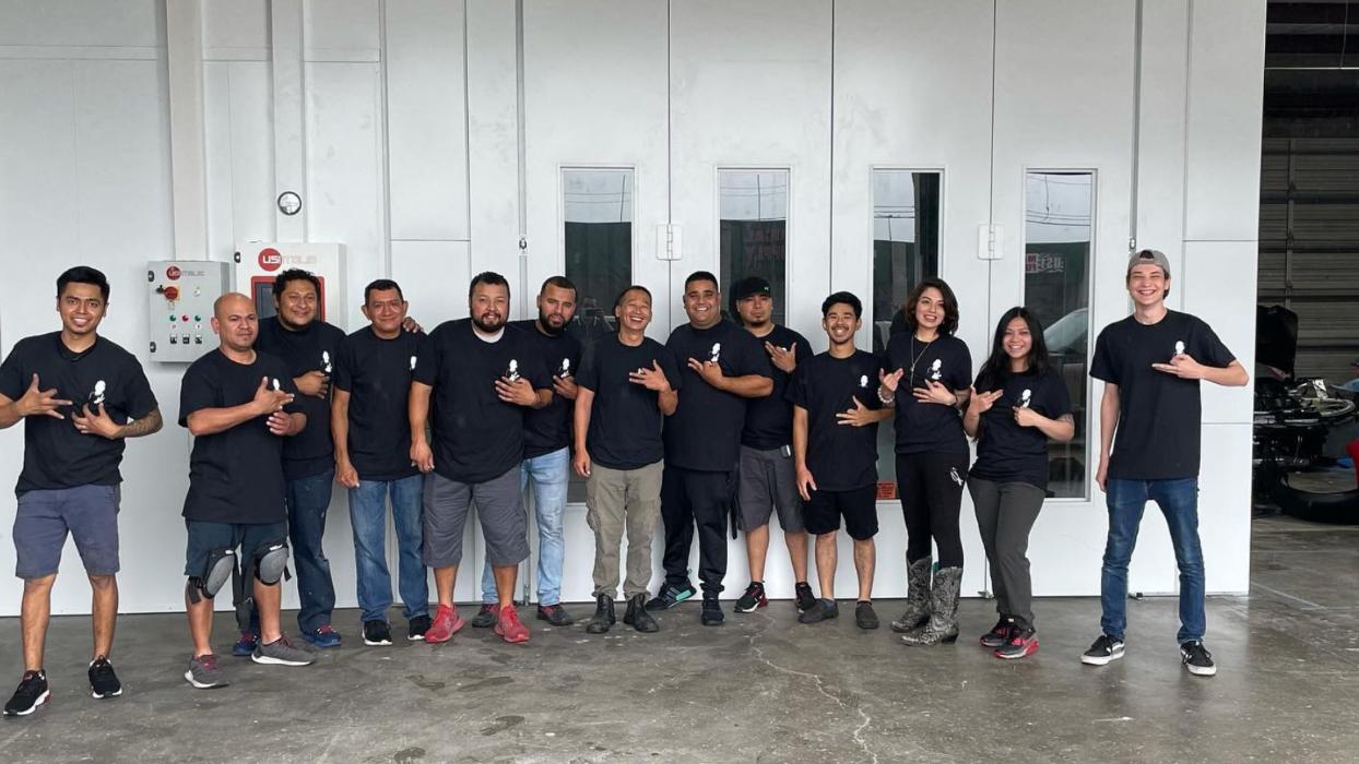 collision motor specialist team photo - houston tx