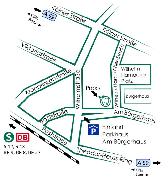 Zahnarzt Toufan Pakdel-Friemann, Wilhelm-Hamacher-Straße in Troisdorf