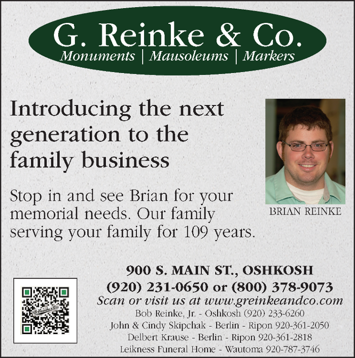 G. Reinke & Company Monuments - Oshkosh, WI