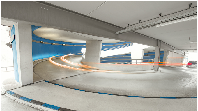 Parkhaus Podbi Park APCOA, Lister Straße in Hannover