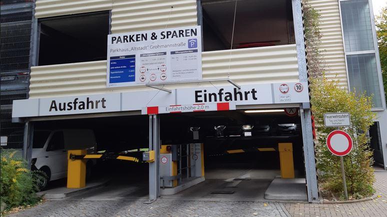 Parkhaus Altstadt APCOA, Grohmannstraße in Pirna
