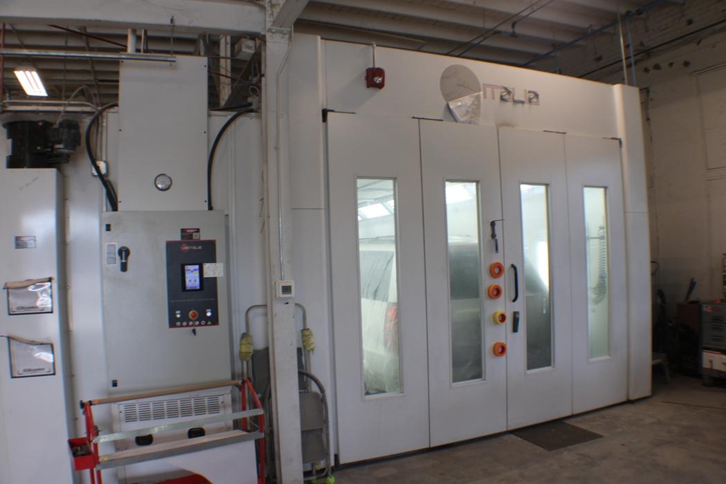Exterior of Spray Paint Booth