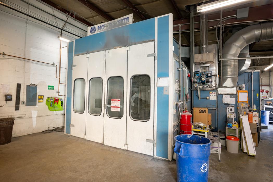 Exterior of Spray Paint Booth