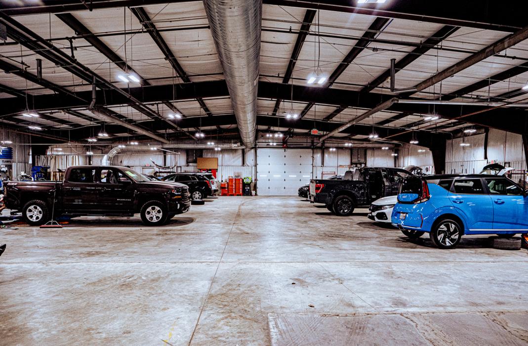 Wide Shot of Body Repair Area