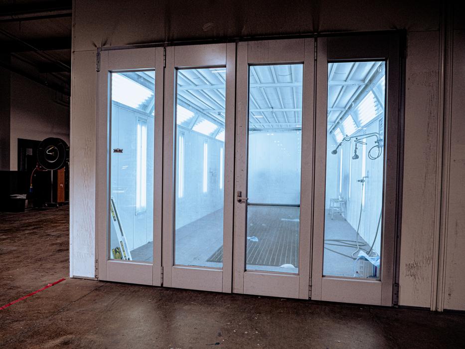 Exterior of Spray Paint Booth