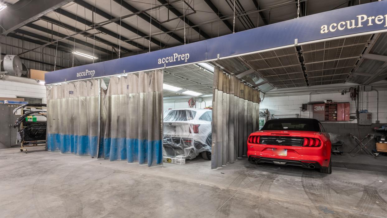 Exterior of Spray Paint Booth