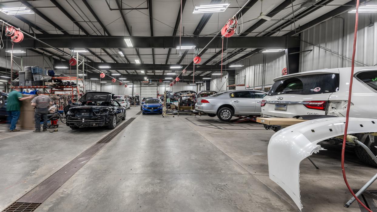 Wide Shot of Body Repair Area