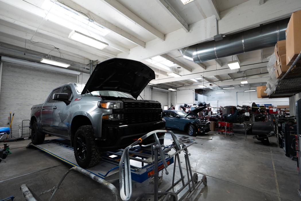 Wide Shot of Body Repair Area