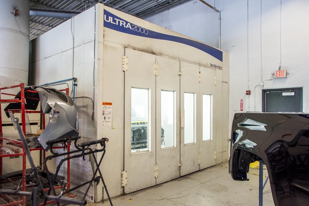 Exterior of Spray Paint Booth