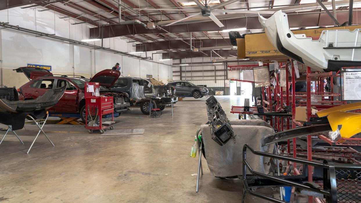Wide Shot of Body Repair Area