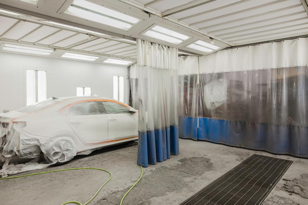 Exterior of Spray Paint Booth