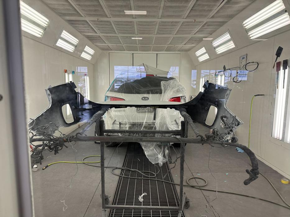 Exterior of Spray Paint Booth