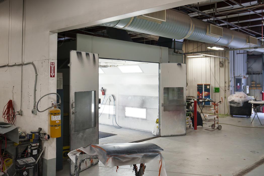 Exterior of Spray Paint Booth