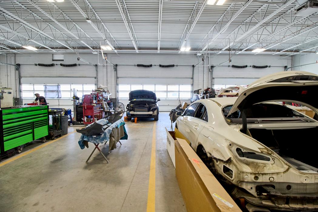 Wide Shot of Body Repair Area