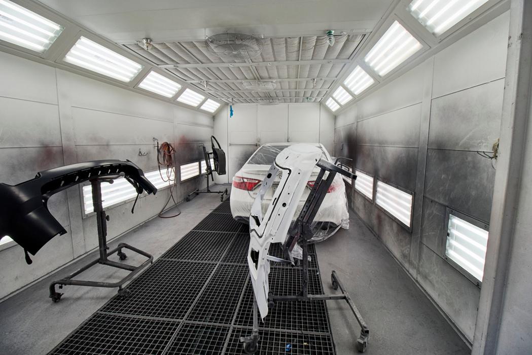 Exterior of Spray Paint Booth