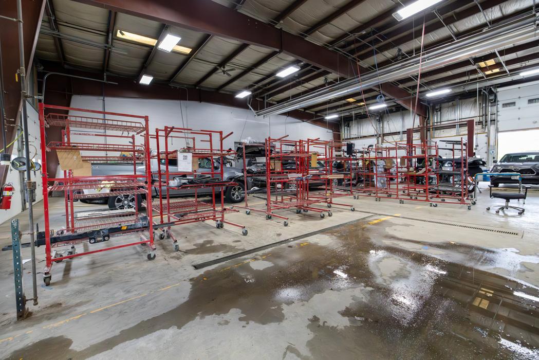 Wide Shot of Body Repair Area