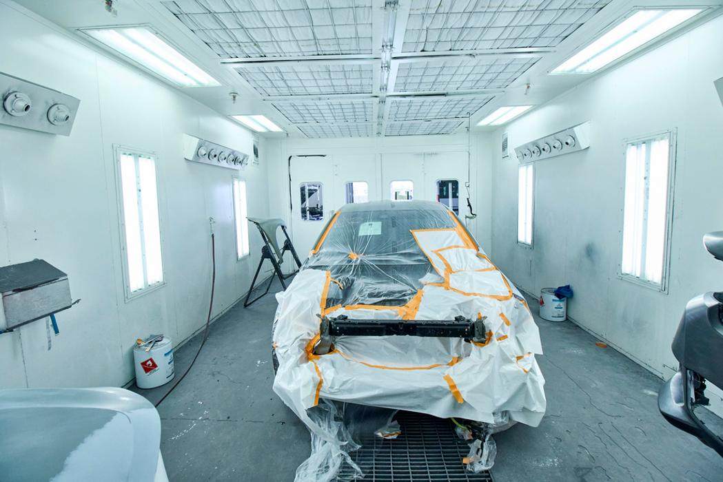 Exterior of Spray Paint Booth