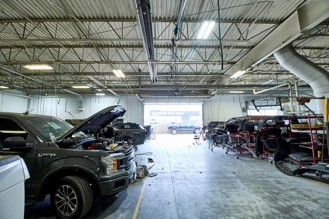 Wide Shot of Body Repair Area