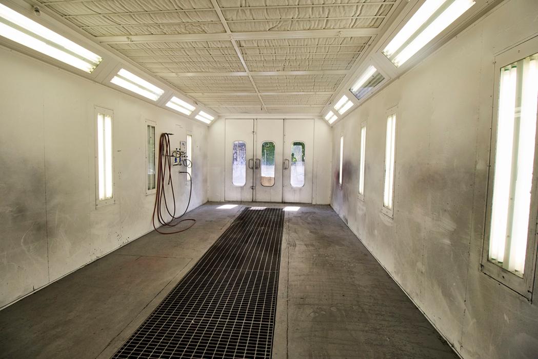 Exterior of Spray Paint Booth